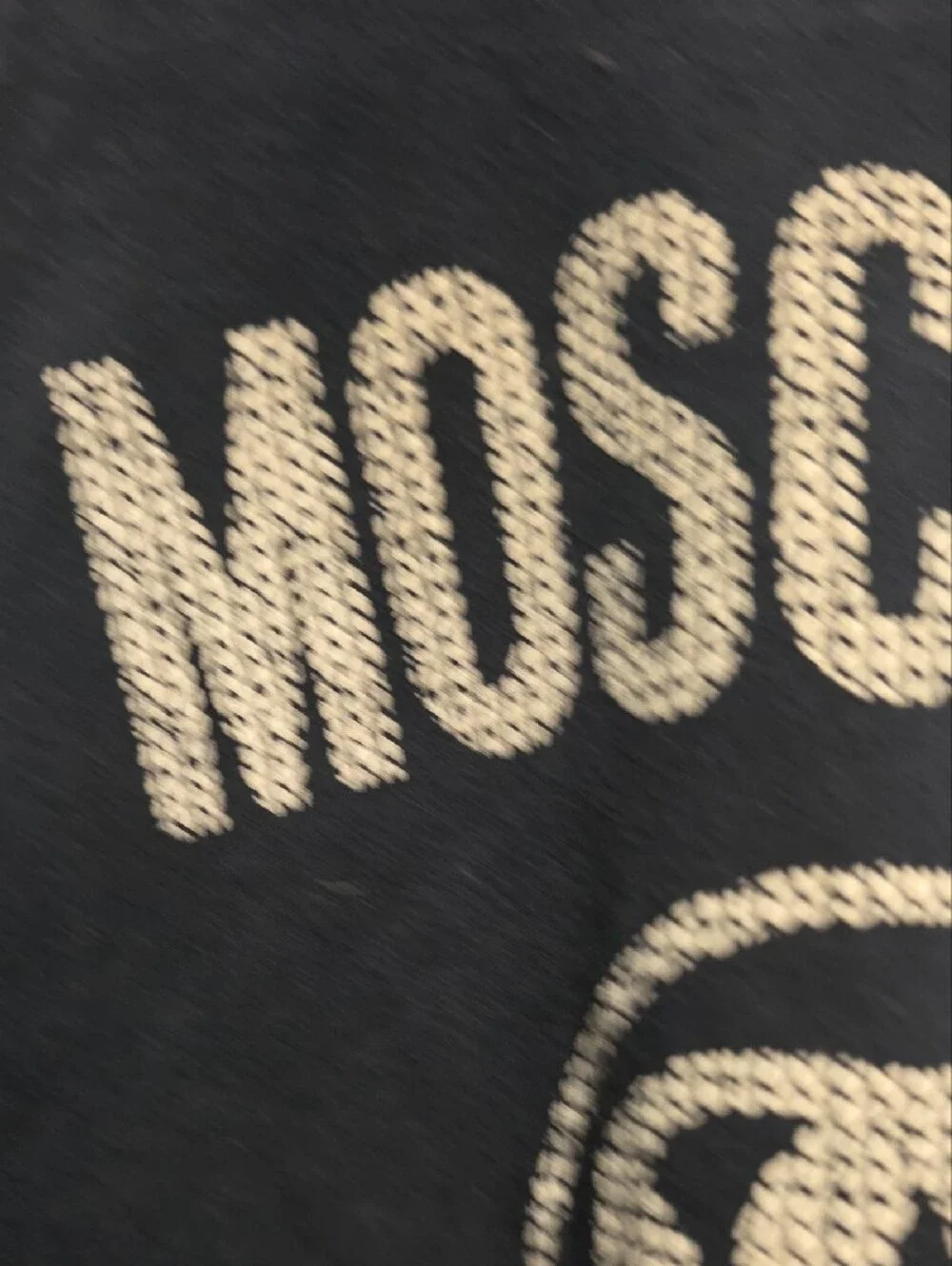 Moschino Kids Navy Logo Hoodie - Milano Sweatshirt 2017 Jeremy Scott Size 4